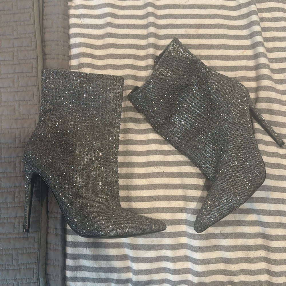 Wifey rhinestone booties